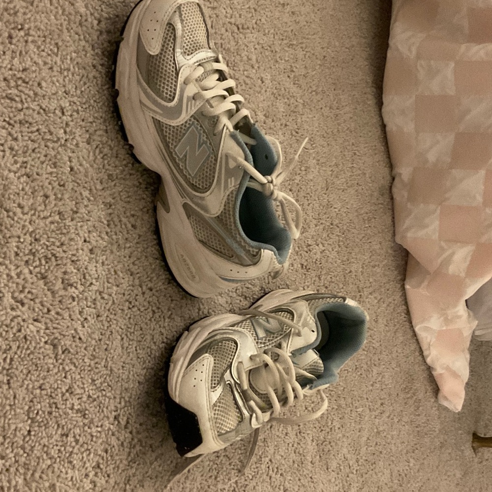 New Balance Kids Sneakers - White and Blue